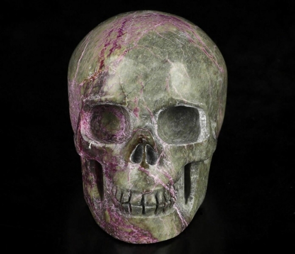 Stichtit Serpentin Skull